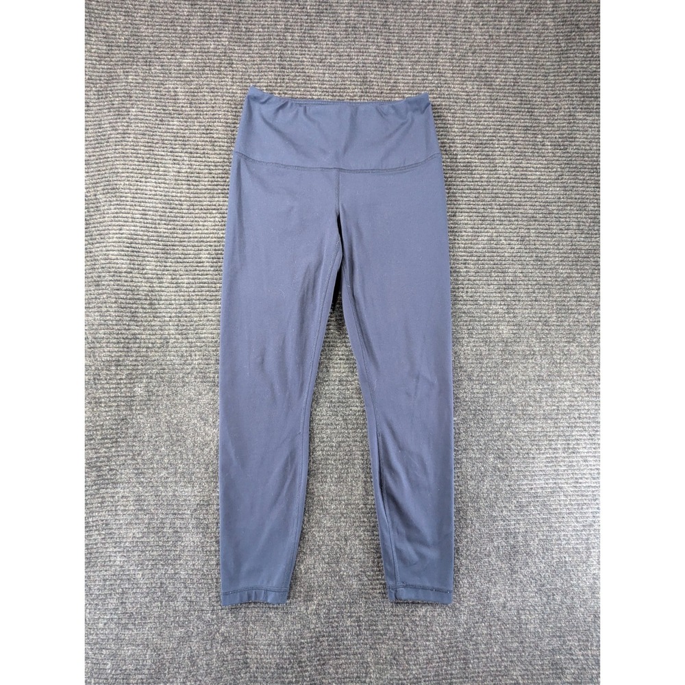 Yogalicious LUX Cropped Leggings Womens Small Blue Stretch Athletic Yoga Pants